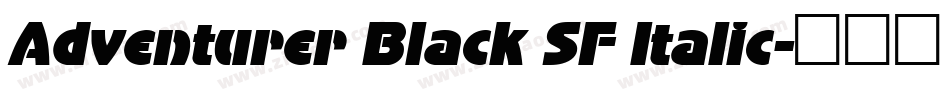Adventurer Black SF Italic字体转换